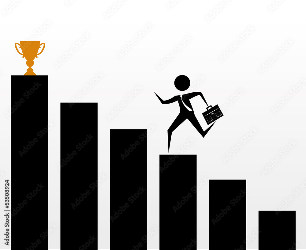 Stick figures - running upwards on charts Stick figures - running upwards on charts