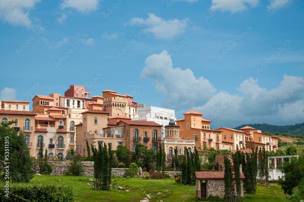 Classical villa, town in european style Classical villa, town in european style