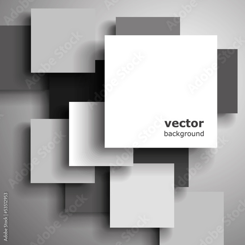 Abstract Background: Squares with Drop Shadows