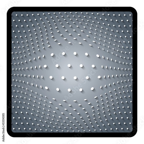 abstract object with perspective grid