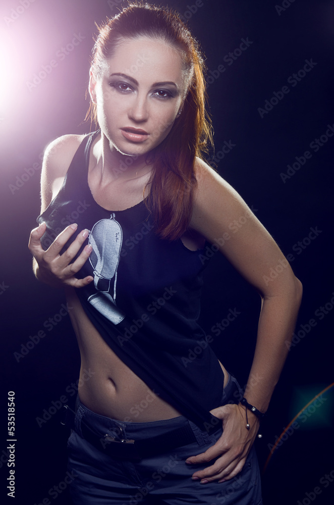 Sexy girl hotsell in shirt