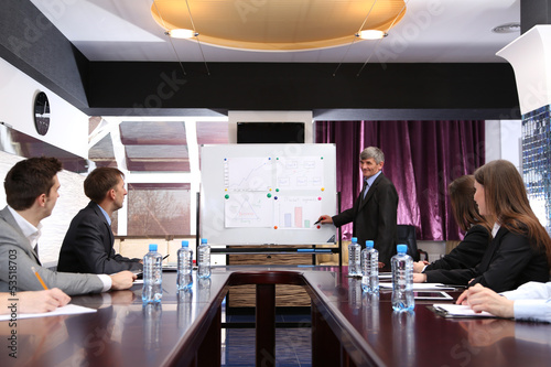 Business training at office