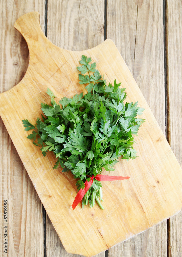 bunch of fresh parsley bunch of fresh parsley