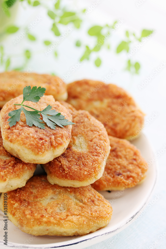 cutlets with parsley cutlets with parsley