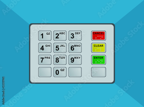 ATM keypad