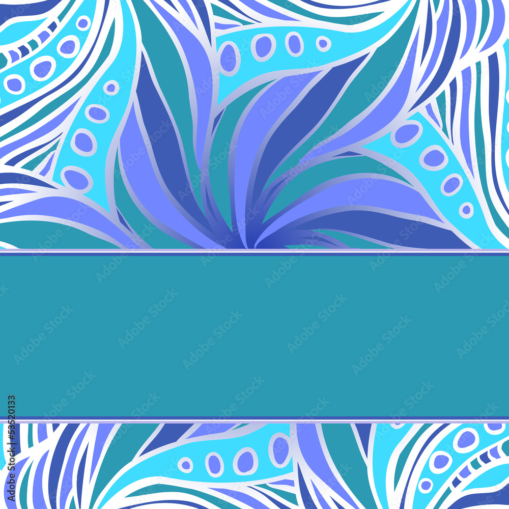 Blue pattern with stripe