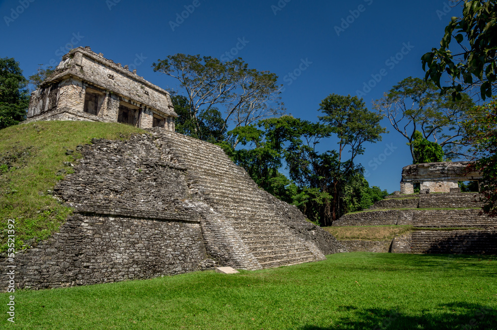 Palenque : Temple du comte ciel bleu 4