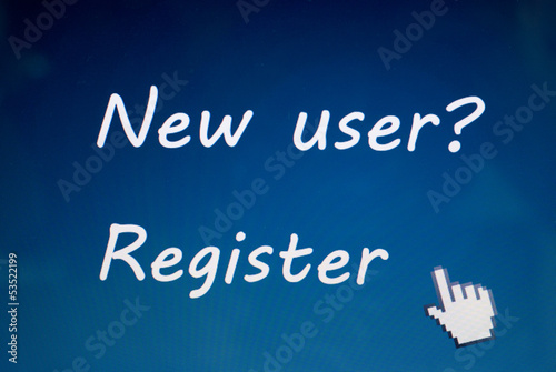new user register