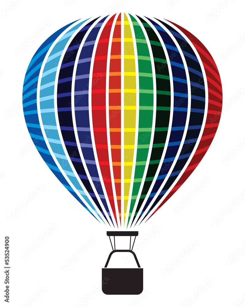 Naklejka premium air balloon isolated on white