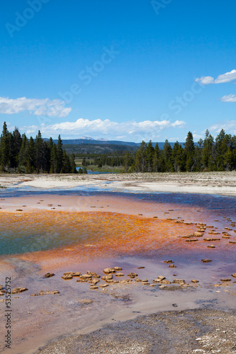 Colourful thermal spring