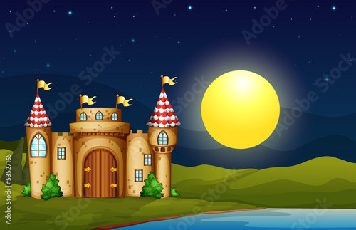 A castle near the river