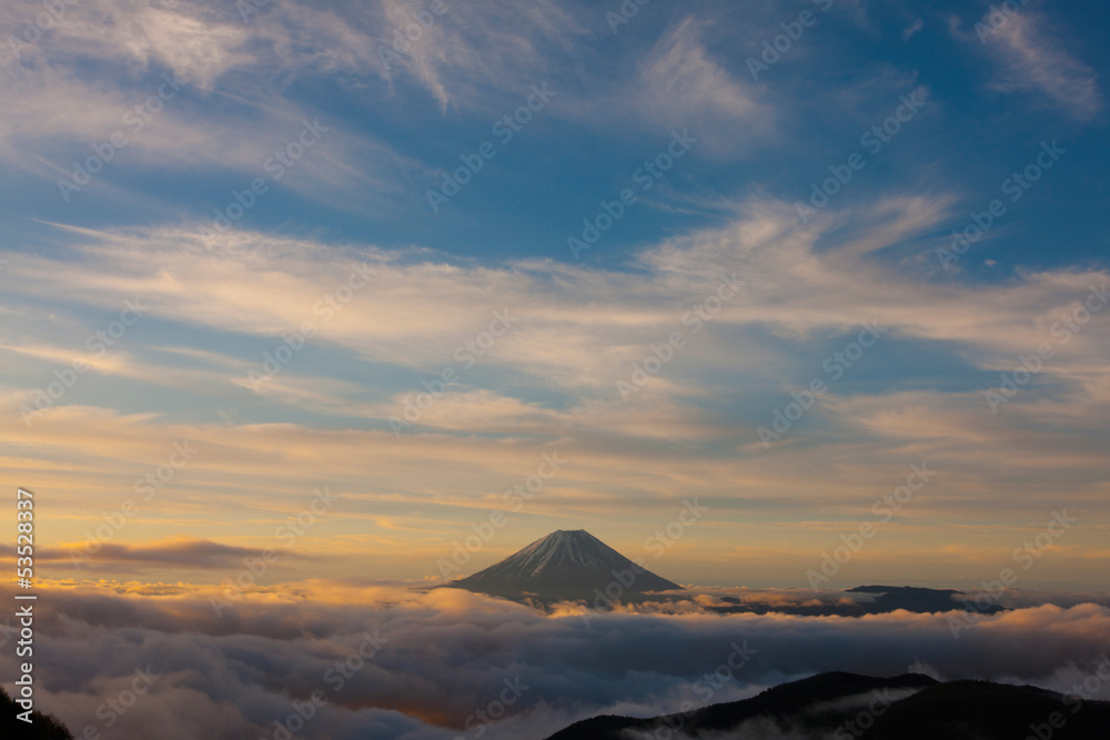 櫛形山からの富士山