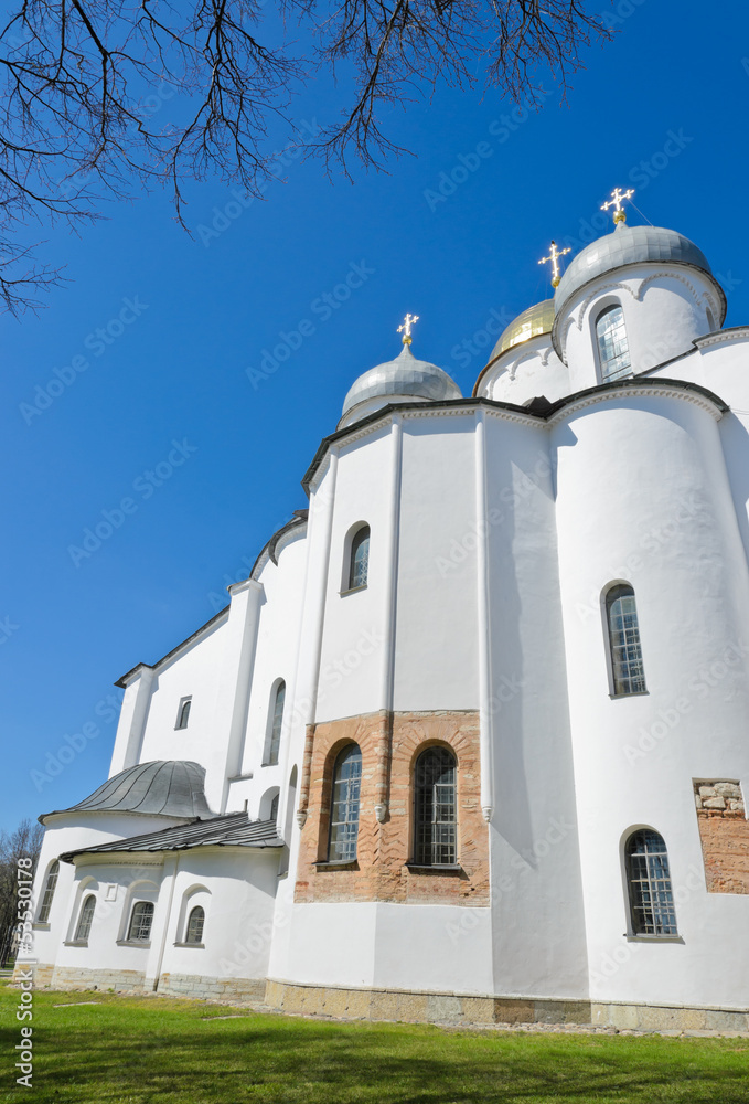 St. Sophia cathedral in sunny day at Novgorod Kremlin, Russia St. Sophia cathedral in sunny day at Novgorod Kremlin, Russia