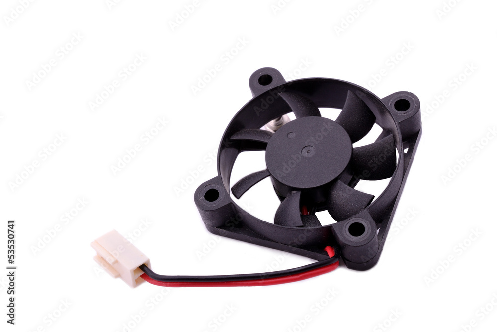 Computer cooling fan isolated on a white background Computer cooling fan isolated on a white background