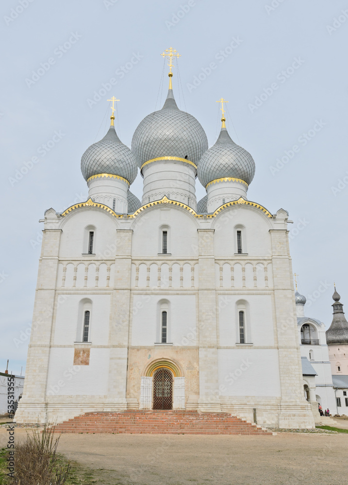 Assumption cathedral in Rostov Kremlin, Russia Assumption cathedral in Rostov Kremlin, Russia