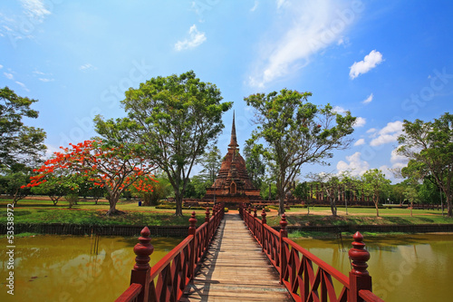 Photography Wat Sra Sri in Sukhothai historical park