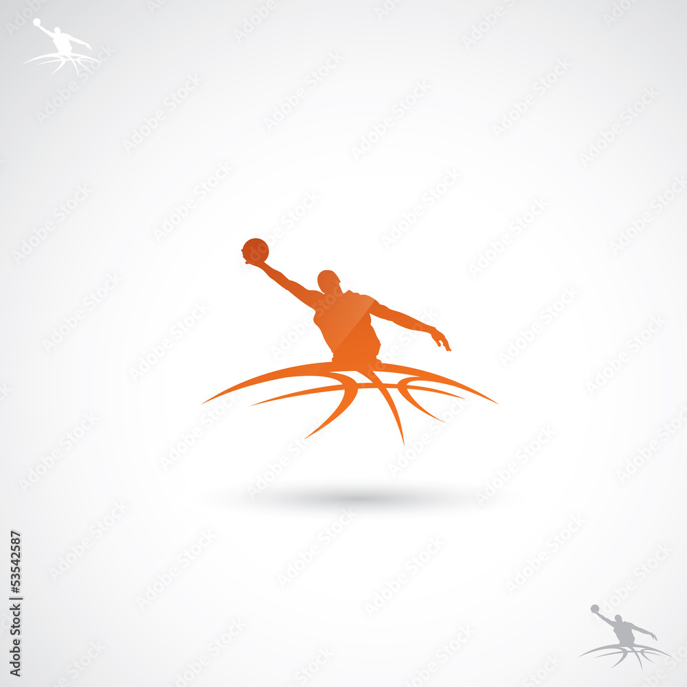 Basketball label Basketball label