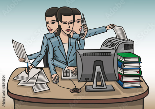 girl workaholic