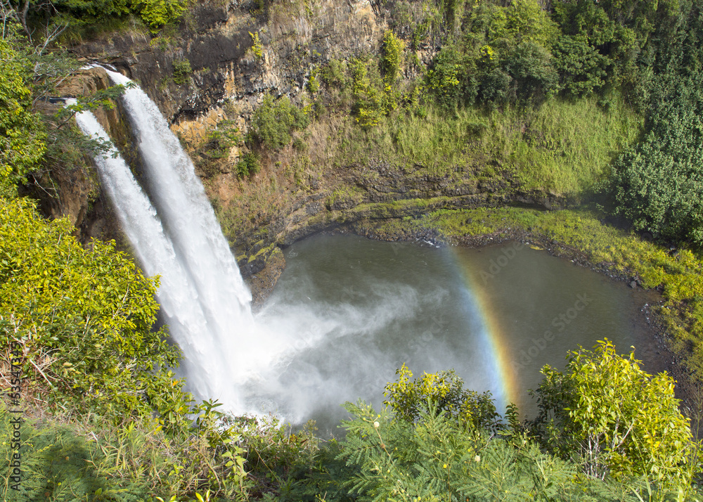 Fototapeta premium Wailua Falls, kauai, hawaii