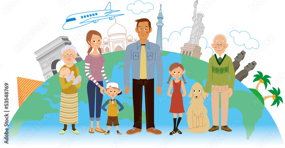 Obraz premium 世界旅行