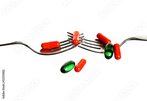 Pills and forks