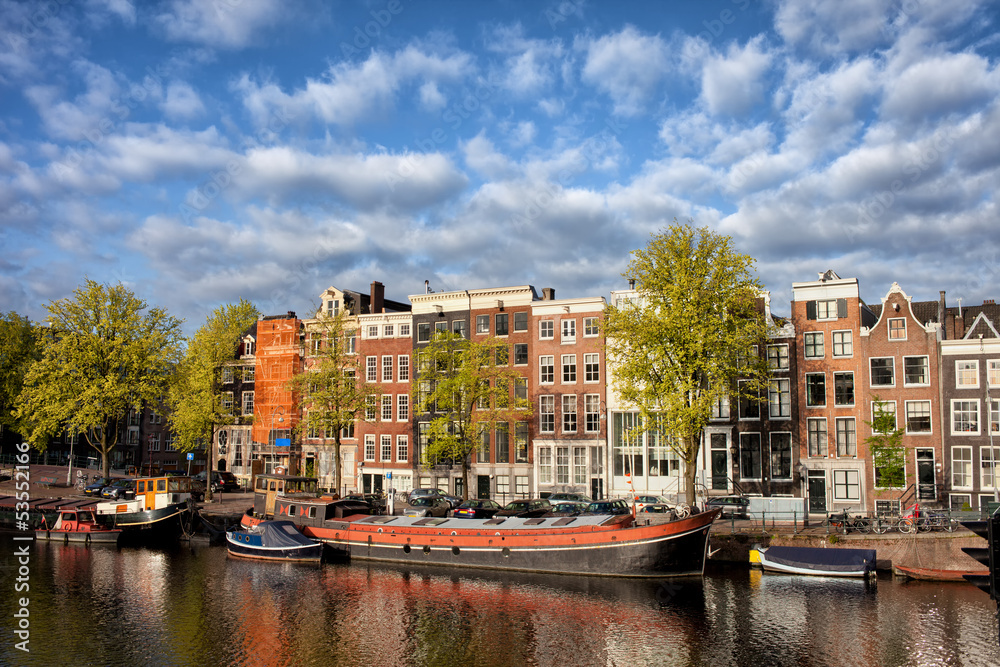 City of Amsterdam in Netherlands