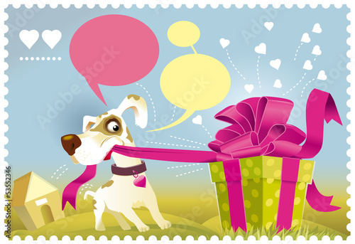 Dog_opening_a_gift