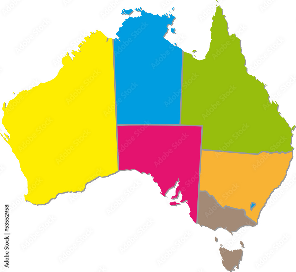 Obraz premium Australia map