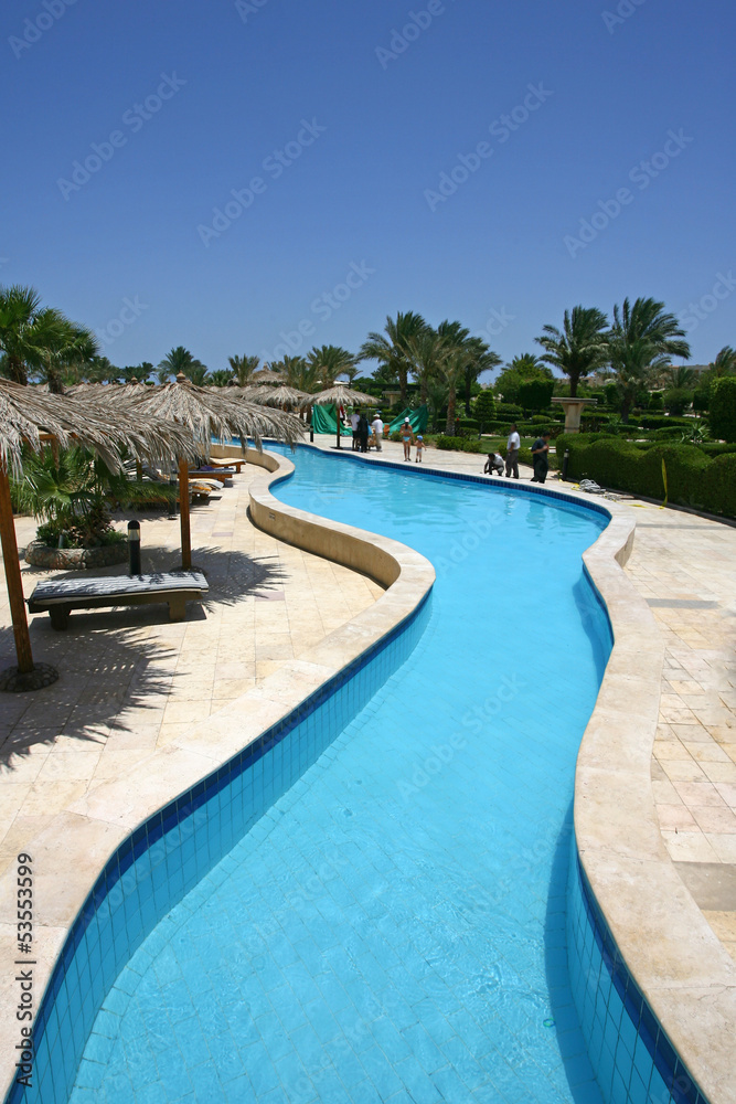 pool for relaxing and swimming in Egypt