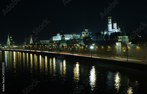 Moscow Kremlin at night © danr13