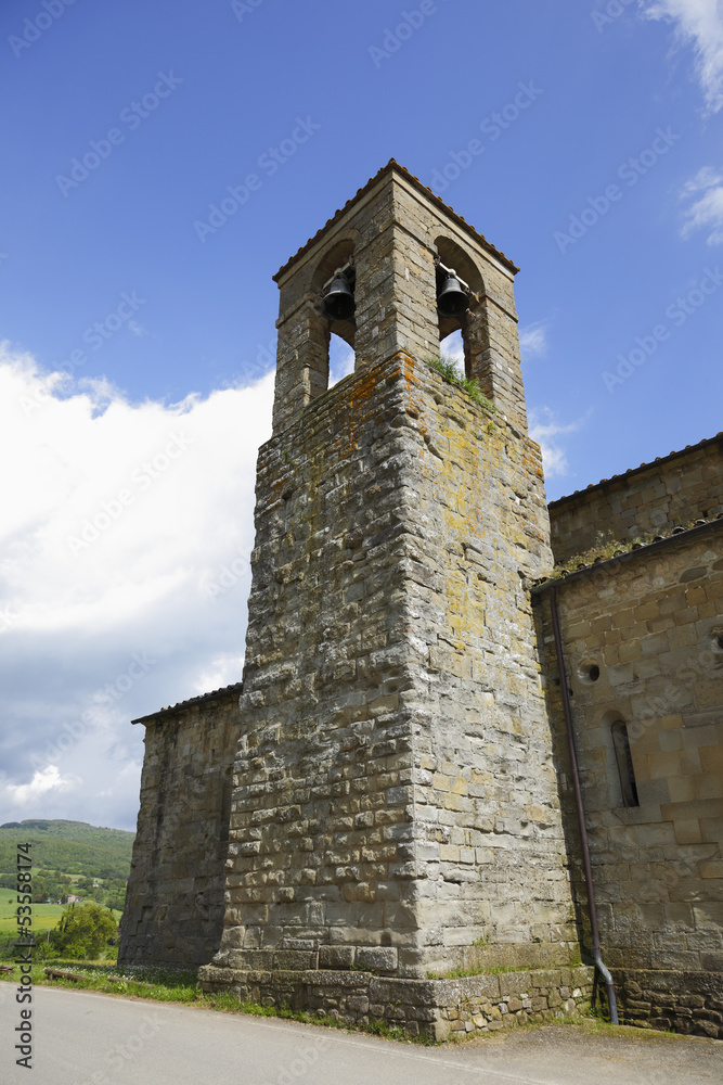 La torre campanaria della Pieve di Romena