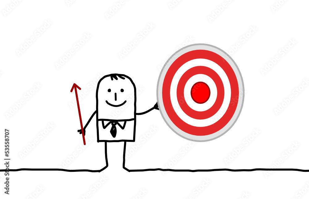 businessman & target 