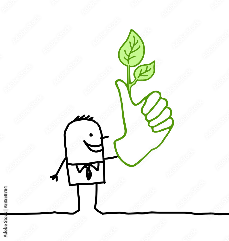 man with green thumb 