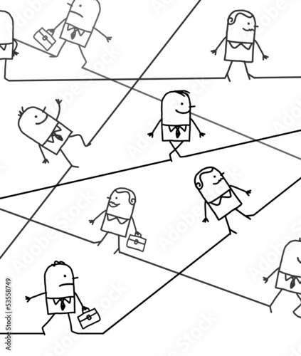 business people & directions 