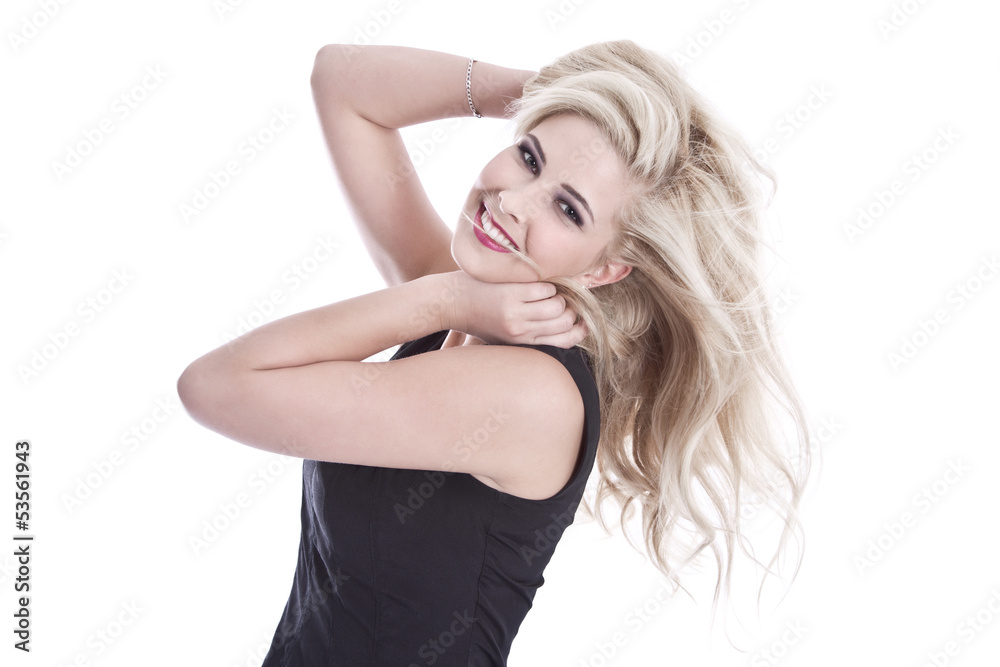 Gesicht - schöne junge Frau blond und isoliert Gesicht - schöne junge Frau blond und isoliert