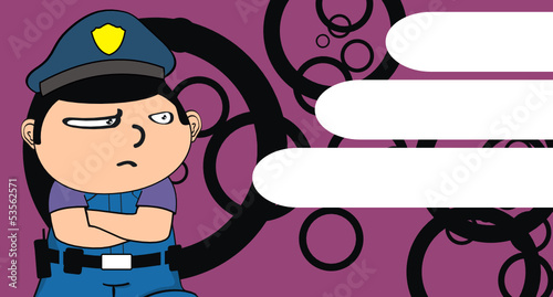 policeman kid cartoon background9