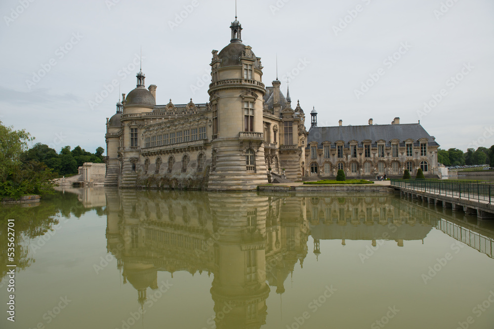 Castle of Chantilly in France - Rear View (2) Castle of Chantilly in France - Rear View (2)