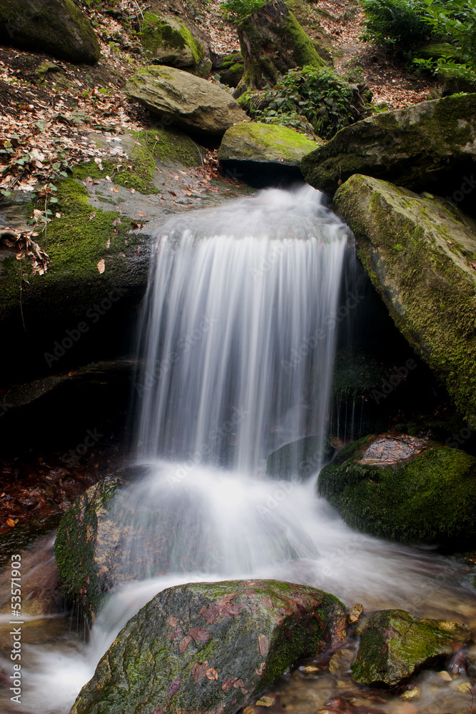 a small waterfall (long exposure with tripod)