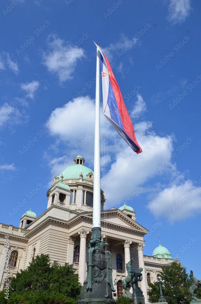 Assemblée nationale serbe à Belgrade