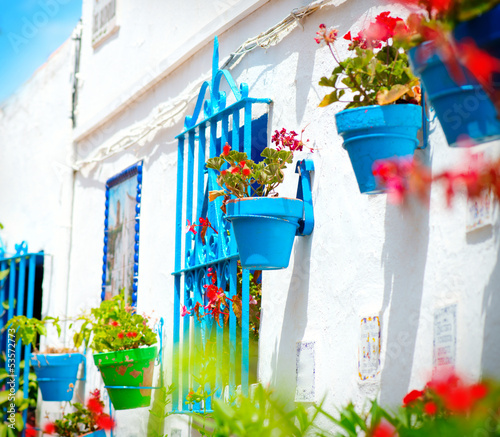 Torremolinos. Costa del Sol, Andalucia. Typical White Village photo