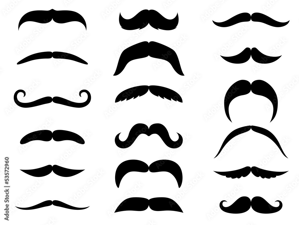 Black moustaches Black moustaches