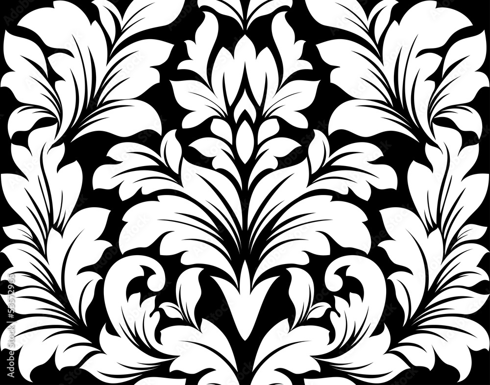 Damask seamless pattern