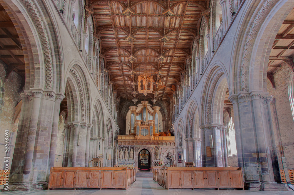 Obraz premium St. Davids Cathedral, Wales, UK