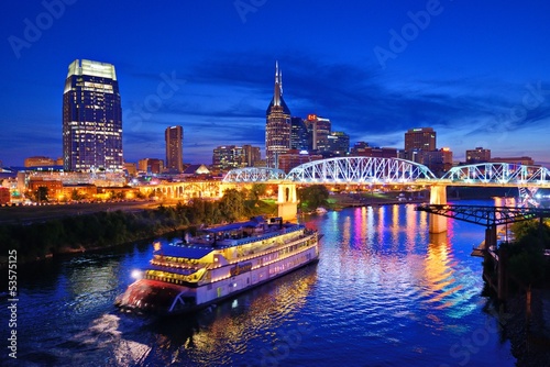 Nashville at the Cumberland River photo