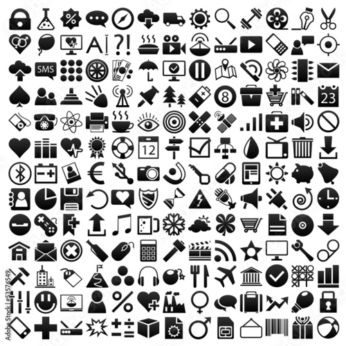 Many icons