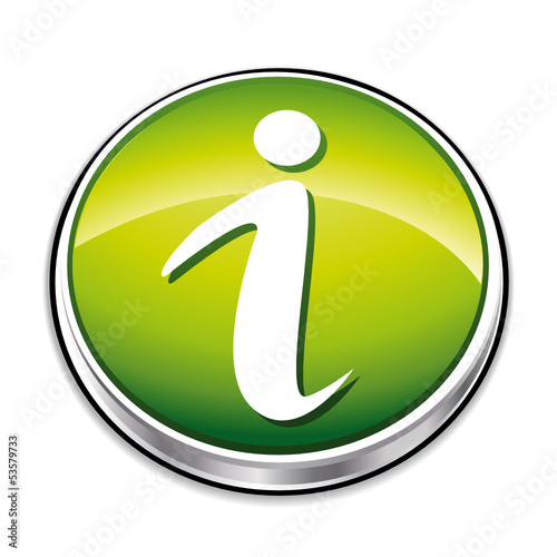 Green information icon button.