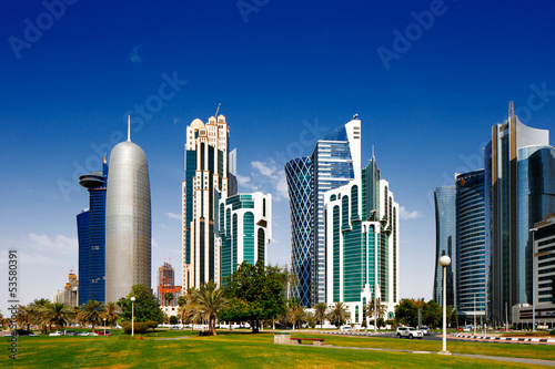 West Bay is the newly developed urban center of Doha  Qatar