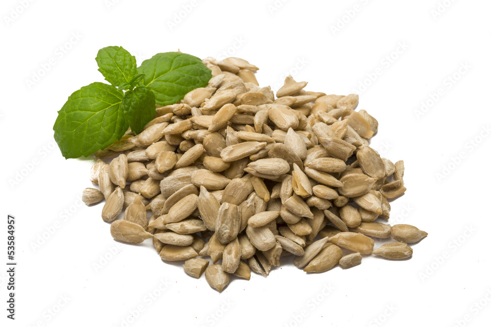 Sunflower seeds with mint