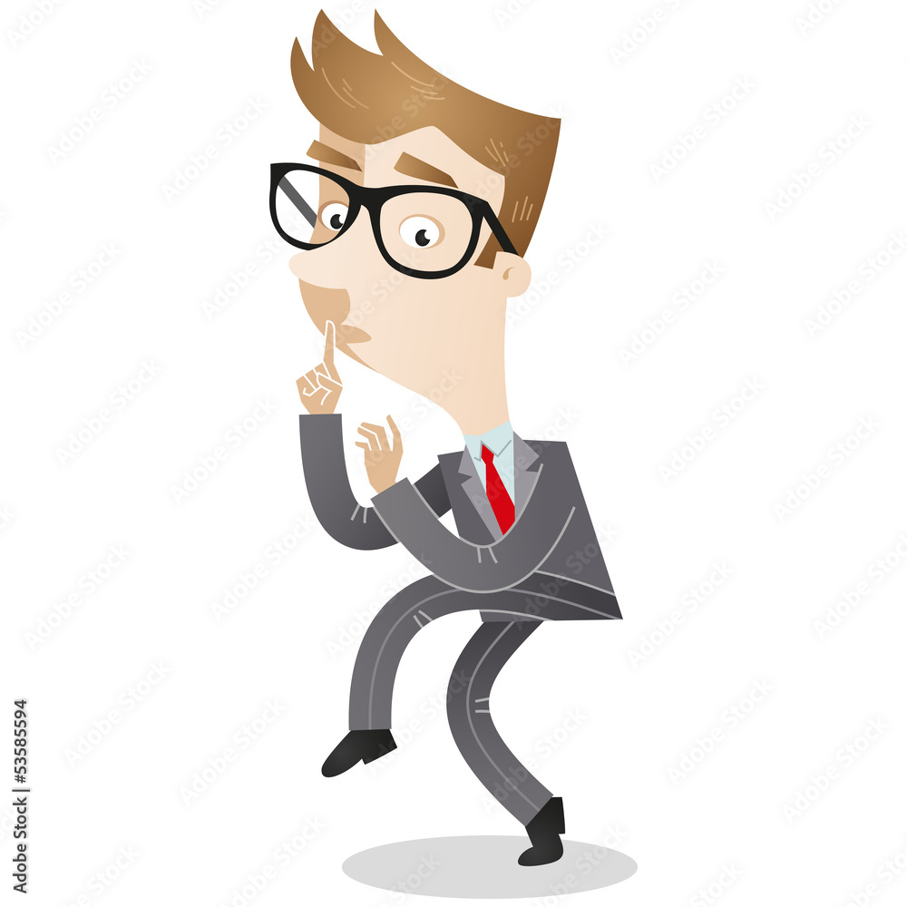 Vecteur Stock Businessman Tiptoe Sneaking Shh Adobe Stock vecteur-stock-businessman-tiptoe-sneaking-shh-adobe-stock