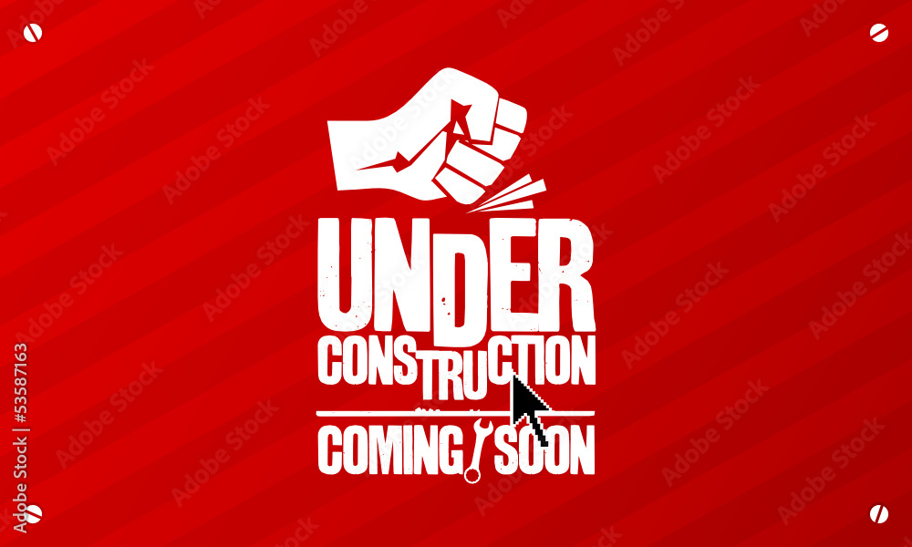 Under construction design template Stock Vector Adobe Stock Under construction design template Stock Vector Adobe Stock